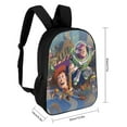 thumbnail image 2 of Toy Story Backpack, 17 Inch Laptop Backpack, Water-Resistant BookBag, Adjustable Shoulder Straps, Durable 600D Polyester, 2 of 9
