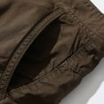 thumbnail image 4 of Chiccall Mens Cargo Shorts with 6 Pockets Cotton Hiking Shorts Casual Summer Button Zipper Work Shorts, 4 of 5