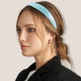 thumbnail image 4 of Unique Bargains Leather Head Bands for Women's Hair Thick Solid Colors Blue 1 PCS, 4 of 6