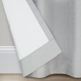 thumbnail image 5 of Eclipse Samara Solid Blackout Curtains, Single Curtain Panel, 84 Inch Long Blackout Curtains, 42" W x 84" L, Light Gray, 5 of 9