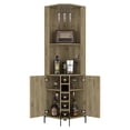 thumbnail image 2 of CoSoTower Corner Bar Cabinet Shopron, Living Room, Aged Oak, 2 of 7