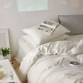thumbnail image 3 of Zhuge Bed Sheets Set, Bedding Sheets Pillowcases Kit, Twin Bed Set, Hotel Bedding, Home Decor(White), 3 of 5
