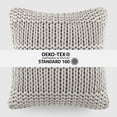 thumbnail image 6 of Noble Linens Decor Throw Pillow in Cozy Chunky Knit Fabric, 6 of 8