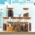 thumbnail image 2 of YQSDG Glass Airtight Food Storage Canister with Measuring Spoon, Set of 10, 2 of 8