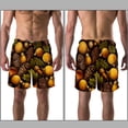 thumbnail image 3 of luoweisi Men's Beach Shorts Quick Dry Swim Trunks with Mesh Lining Acorns M, 3 of 5