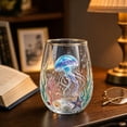 thumbnail image 4 of Liamobondopolis Artisanal Jellyfish Glassware, 3D Jellyfish Stemless Wine Glasses, Handcrafted Marine Animal Bar Glass, Coastal Home Decor Gift for Ocean Lovers, 4 of 9