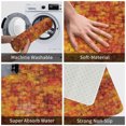 thumbnail image 4 of Burnt Orange Bath Mat, Vintage Mosaic Background Quadratic Little Geometric Squares Faded Print, Bathroom Decor Mat, 23.6 X 15.7in, 4 of 8