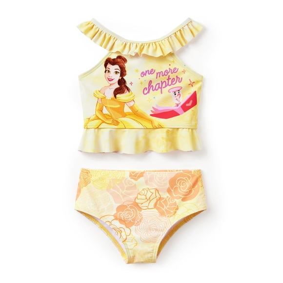 Traje de baño Disney Princess Belle de 2 piezas para niña