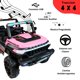 thumbnail image 2 of Montable Electrico Recargable Con Control Remoto Para Niños 4x4 con Conexion Auxiliar y USB, 110 cm-Rosa, 2 of 7