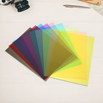 CCOCC 10pcs Cellophane Wrap Transparent A4 Colored Cellophane Wrap Roll Cellophane Paper Rolls Clear Cellophane Wrap For Baskets Treats Wrapping Crafts