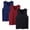 Grey, variant on Women's Soild Color Vest 3 Pack, V Neck Sleeveless Tank Top, Soft Stretch Solid Color Workout Undershirt for Gym, Running, Hiking, and Summer Wear Grey L