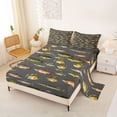 thumbnail image 2 of Manfei Hippie Freshwater Fish Bed Sheets, Wildlife Full Size Sheets, Gray, 4-Piece, 1 Flat Sheet, 1 Fitted Sheet and 2 Pillowcases, 2 of 6