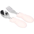 thumbnail image 1 of Toddler Feeding Utensils, Dirt Resistant  Safe Exquisite Beautiful Fork Spoon Set  For Feeding Beige, 1 of 8