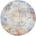 thumbnail image 4 of SAFAVIEH Monray Aaliyah Geometric Polyester Area Rug, Red/Multi, 7' x 7' Round, 4 of 9