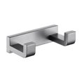 thumbnail image 1 of Baño 2 ganchos Toallero doble Gancho Soporte para cepillos Soporte para papel Soporte para papel Juego de metal gris, toallero, 1 of 5