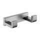 thumbnail image 1 of Baño 2 ganchos Toallero doble Gancho Soporte para cepillos Soporte para papel Soporte para papel Juego de metal gris, toallero, 1 of 5