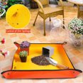 thumbnail image 4 of Indoor Plant Transplant Mat, Transplant and Movement Control, Thickened Waterproof Planting Tray, Foldable Mat for Transplanting Succulents Orange, 4 of 5