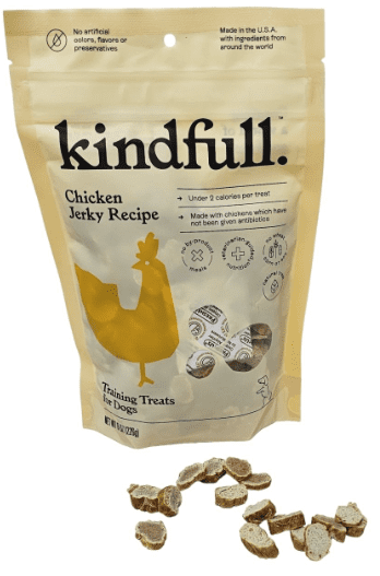 Kindfull Chicken Jerky Training Treats for Dog, 8 Ounce (Pack of 2)