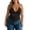 A-Black2281, variant on Womens Tank Tops V Neck Halter Strap Waist Lace Cutout Camisoles Curved Hem Summer Sleeveless Shirts