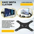 thumbnail image 4 of Portable Monitor Mounting Bracket Plate VESA 1/4 Inch Screw Hole To 100X100mm 75X75mm, M4 Screw Set Wall Mount Holder, 4 of 6