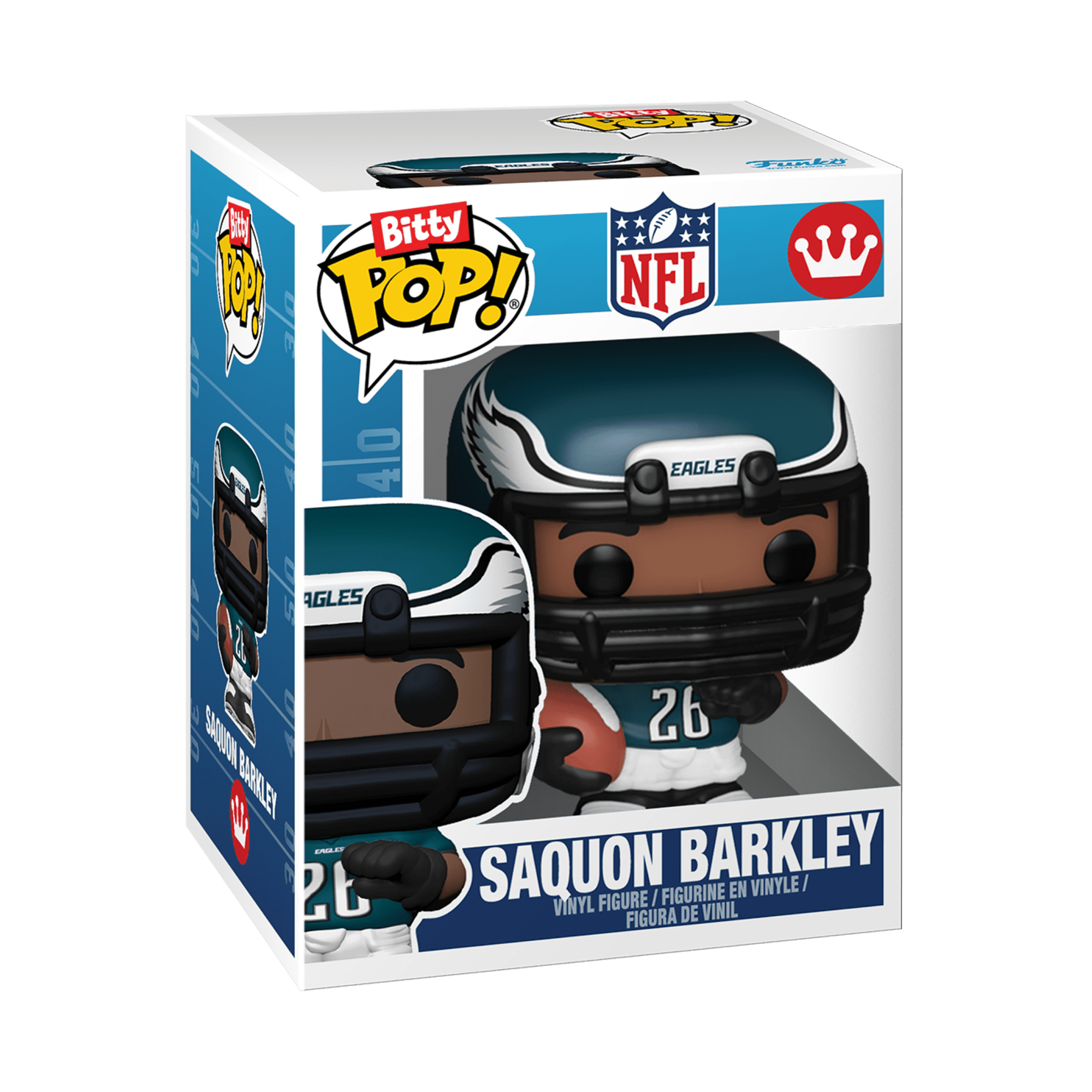 Funko Bitty POP Arena: NFL - Philadelphia Eagles with Saquon Barkley Collectible Vinyl Mini Figure