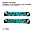 thumbnail image 4 of Seitruly Almohadillas para los oídos Cojín Protección auditiva Gaming Leather On-ear Mesh Gamer Cover Accesorios Reemplazo para G733 Videojuegos y accesorios Rombo Verde Haz amortiguador de choque, 4 of 6