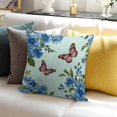 thumbnail image 7 of Pioneer Flower And Butterfly Pillow Covers,Pioneer Flower And Butterfly Throw Pillow Covers 20"×20" ,Living Room Sofa Couch Pillow Covers,Decorative Pillow Covers, 7 of 7