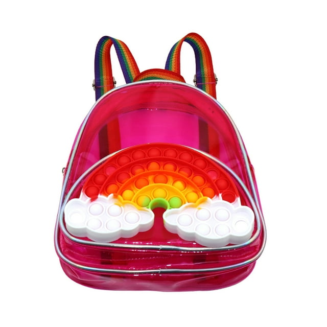 TheFound Sac à Dos de Décompression Sac Messager Jouet à Bulles Sac à Fermeture Éclair