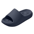 thumbnail image 1 of Women's Non Slip Shower Sandals Quick Drying Bathroom Slippers Lightweight EVA Slip On Water Slides with Arch Support Blue Size 10, 1 of 4