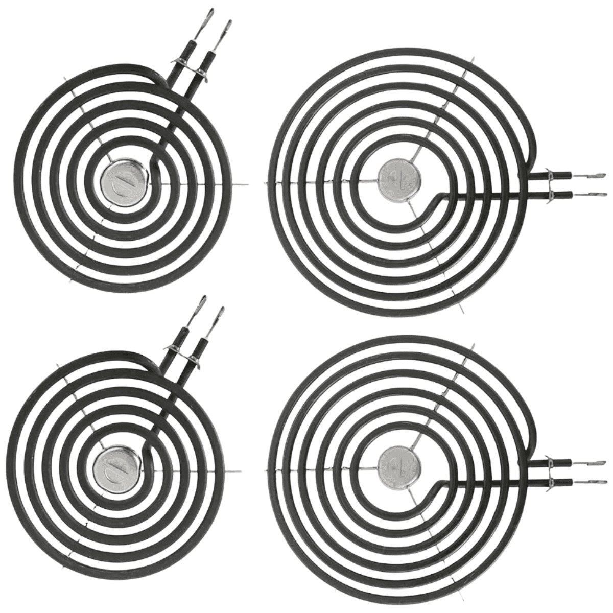 Scaroo 2 WB30M1(6") & 2 WB30M2(8") GE Electric Range Burner Element Kit ERS30M1&ERS30M