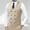 Beige, variant on Men's Double-Breasted Formal Vest - White, Size M, Wrinkle-Resistant Polyester Waistcoat for Business/Wedding/Events