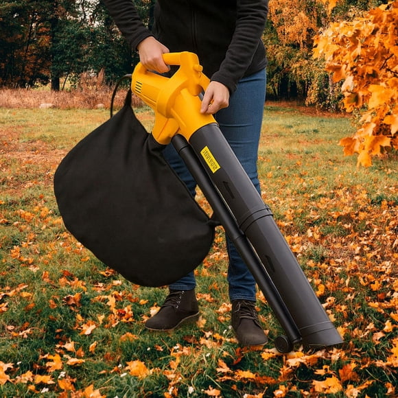 Soplador de hojas,Soplador de hojas de mano potente de alta velocidad,Soplador de hojas eléctrico Soplador de nieve Limpiador de hojas,Quitanieves ergonómico profesional,Soplador de