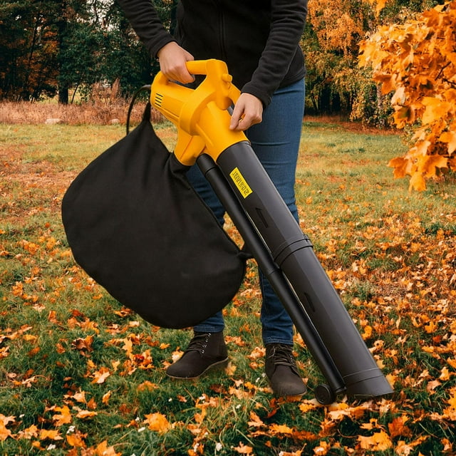 Soplador de hojas,Soplador de hojas de mano potente de alta velocidad,Soplador de hojas eléctrico Soplador de nieve Limpiador de hojas,Quitanieves ergonómico profesional,Soplador de