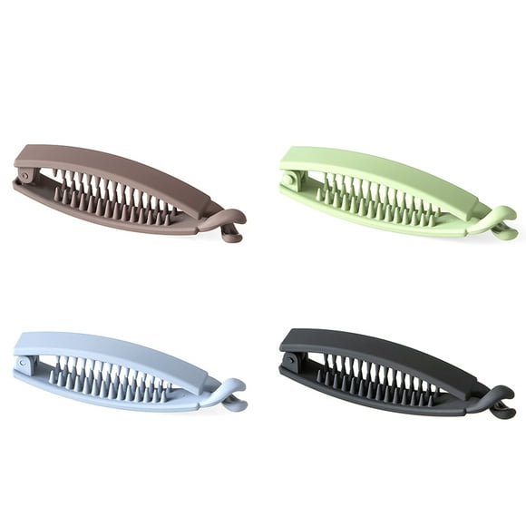 Pince à cheveux Banana Long: 4PCS Classic Vintage Clinker Clip Ponk Ponk Tail