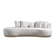 thumbnail image 3 of Ella Ivory Boucle Chaise Lounge, 3 of 7