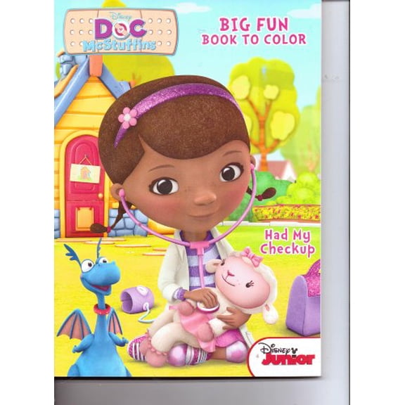 Pre-Owned Doc McStuffins Big Fun Book to Color ~ Had My Checkup, 9781453068731, 1453068732, Paperback,