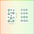 thumbnail image 2 of 25 pegatinas anticolisión para ventanas con diseño de flores, para proteger contra impactos de pájaros, puertas y ventanas de vidrio (flor), 2 of 5
