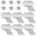 thumbnail image 1 of 250 piezas de pasadores de ojo de tornillo para llaveros, anilla de salto, extensores de cadena, pasadores de ojo, llavero dividido plata, 1 of 9