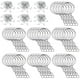 thumbnail image 1 of Anillos para llaveros, 350 unidades de anillos con cadena para manualidades, divididos plata, 1 of 9