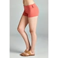 thumbnail image 4 of Essential Basic Junior Women Fold Over Low Rise Short Cotton Spandex Yoga Dance, 4 of 7