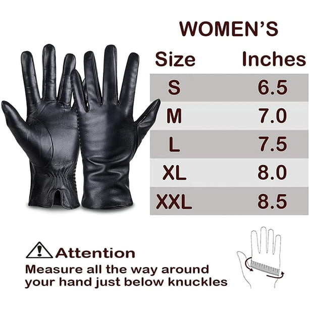 Gants Femme Gants Femme Gants Cuir Véritable Hiver Femme Gants