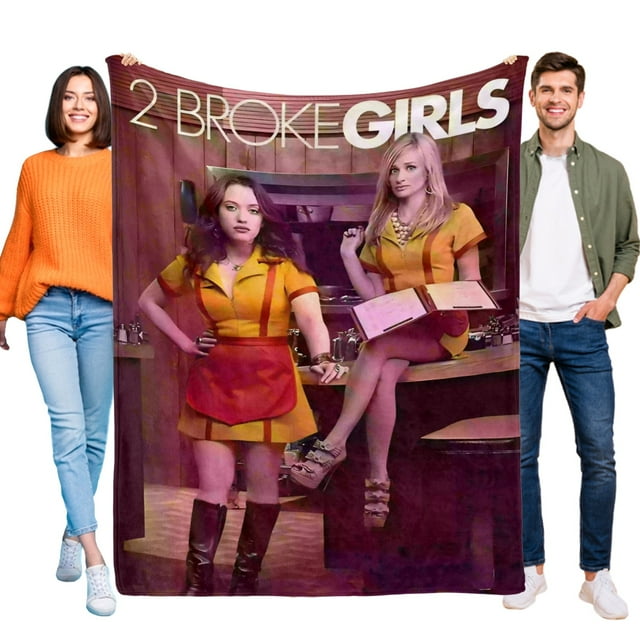 2 Broke Girls anti-pilling, suave, ligera, esponjosa y acogedora de lujo para hogar y cocina – Perfecta para niños y adultos,180X120cm