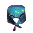 thumbnail image 2 of Salouo Cute Fuzzy Fantasy Creatures Print Adjustable Working Caps,1 Pcs Working Hats Elastic Scrub Hats Elastic Tie Back Hats Unisex Nurse Scrub Cap Nurse Hats ,One Size, 2 of 7