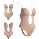 thumbnail image 1 of Women Plunging Deep V-neck Body Shaper Strapless Backless Bodysuit Shapewear, 1 of 4