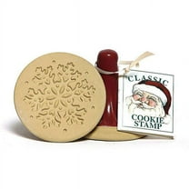 Brown Bag Snowflake Ceramic Cookie Stamp - Christmas Series