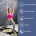 thumbnail image 2 of Daisy Yoga Towel with Storage Bag, 72.8"x26.8", Suitable for Yoga, Pilates, Fitness, etc. - Yoga Blanket, Yoga Mat Towel., 2 of 6