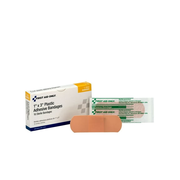 First Aid Only 1 x 3 Plastic Adhesive 1-002/AN146