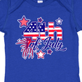 thumbnail image 4 of Inktastic 4th of July Fireworks Stars and American Flag Boys or Girls Baby Bodysuit, 4 of 5
