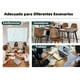 thumbnail image 5 of HOMYLIN Mesa de Comedor 6 Personas 160cm Rectangular Estilo Retro Moderna Mesa de Conferencias con Patas de Metal para 4 a 8, para Comedores restaurantes,cocinas,salón,Sala de Estar, Marrón, 5 of 6
