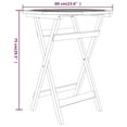 thumbnail image 4 of vidaXL 3 Piece Patio Dining Set Solid Wood Teak, 4 of 9